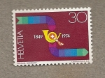 Stamps Switzerland -  XVII Congreso UPU