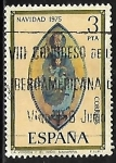 Stamps Spain -  Navidad 1975 - La Vigen y el Niño - Navarra