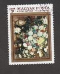 Stamps Hungary -  Cuadros de flores