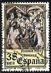 Stamps Spain -  La Adoración - Vich 