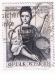 Stamps Austria -  Angelica Kauffmann 1741 - 1807