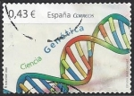 Stamps : Europe : Spain :  4456_Ciencias, Genética