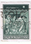 Sellos del Mundo : Europa : Austria : 150 Jahre Krippe der Cedachyniskapelle Obendorf  Salzburg