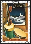 Stamps Spain -  Navidad 1987 - Zambomba y pandero
