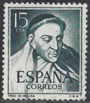 Stamps Spain -  1073_Literatos Tirso de Molina