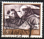 Stamps Spain -  SAN  JUAN  CAPISTRANO  Y  BERNARDINO.  PINTURA  DE  ALONSO  CANO.