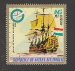 Stamps Equatorial Guinea -  Navío guerra holandés 