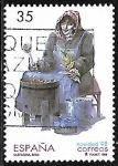 Stamps Spain -  Navidad '98 -Castañera Seco