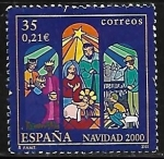 Stamps Spain -  Navidad 2000 - Adoración de los Reyes