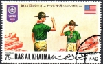 Stamps United Arab Emirates -  MOVIMIENTO  SCOUT.  SALUDO  SCOUT.