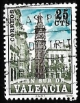 Stamps Spain -  Plan sur Valencia