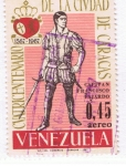 Stamps Venezuela -  400 º  de la Ciudad de Caracas Capitan Fco. Fajardo