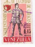 Sellos de America - Venezuela -  400 º  de la Ciudad de Caracas Capitan Fco. Fajardo