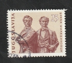 Stamps Yugoslavia -  887 - A la memoria de los Hermanos Miladoinovic, compositores macedonios