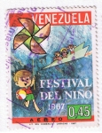 Stamps : America : Venezuela :  Festival del Niño 1967