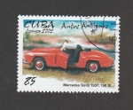 Stamps Cuba -  Mercedes-Benz 1957