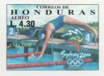 Stamps Honduras -  JUEGOS  OLÍMPICOS  SYDNEY  2000.  NATACIÓN.