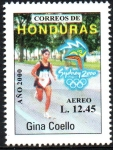 Stamps Honduras -  JUEGOS  OLÍMPICOS  SYDNEY  2000.  GINA  COELLO.