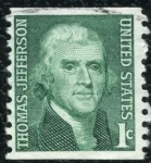 Sellos de America - Estados Unidos -  Jefferson
