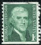 Stamps United States -  Jefferson