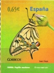 Stamps Spain -  MARIPOSAS.  PAPILIO  MACHAON.