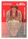 Stamps Spain -  CERÁMICA  ESPAÑOLA.  JARRÓN  DE  LAS  GACELAS  SIGLO  XIX.