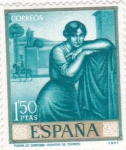 Stamps Spain -  POEMA DE CORDOBA(Romero de Torres)(42)
