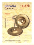 Stamps Spain -  INSTRUMENTOS  MUSICALES.  PLATILLOS.