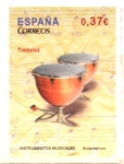 Stamps Spain -  INSTRUMENTOS  MUSICALES.  TIMBALES.