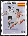 Stamps Nicaragua -  Copa del Mundo FIFA 1986- México - Fútbol  