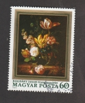 Sellos de Europa - Hungr�a -  Cuadro de flores
