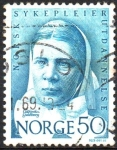 Stamps : Europe : Norway :  CATHINKA  GULDBERG.  ENFERMERA  PROFESIONAL