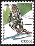 Sellos de America - Nicaragua -  Juegos Olímpicos de Invierno Albertville 1992 - Esqui