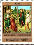 Stamps Hungary -  ADORACIÓN  DE  LOS  REYES