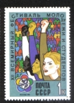 Stamps Russia -  XII Festival Mundial de la Juventud y los Estudiantes