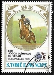 Stamps S�o Tom� and Pr�ncipe -  XXIII Juegos Olímpicos de Verano Los Ángeles 1984 - Equitación 