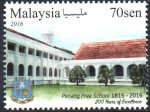 Stamps Malaysia -  200  AÑOS  DE  EXCELENCIA  DE  LA  ESCUELA  PENANG