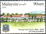 Sellos de Asia - Malasia -  200  AÑOS  DE  EXCELENCIA  DE  LA  ESCUELA  PENANG