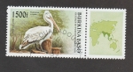 Stamps : Africa : Burkina_Faso :  Pelecanus crispus