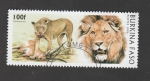 Stamps : Africa : Burkina_Faso :  Panthera leo