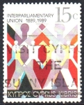 Stamps Cyprus -  100th  ANIVERSARIO  DE  LA  UNIÓN  INTERPARLAMENTARIA