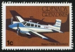 Stamps : America : Grenada :  Aviacion Twin Bonanza