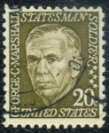 Stamps United States -  George C. Marshall
