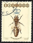 Stamps Poland -  Insectos Apis mellifera