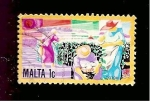Stamps : Europe : Malta :  CAMBIADO CR