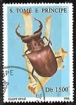 Stamps S�o Tom� and Pr�ncipe -  Insectos - Giant stag