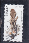 Stamps Malta -  FLORES- Asphodelus aestivus