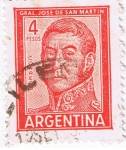 Stamps Argentina -  General Jose de San Martin 5