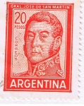 Stamps Argentina -  General Jose de San Martin 7
