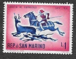 Stamps San Marino -  477 - Escenas de Caza (siglos XVI-XVIII)